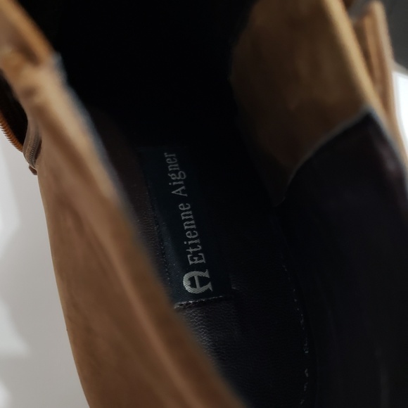 Etienne Aigner Leather Booties "Saddle" * - Picture 6 of 8